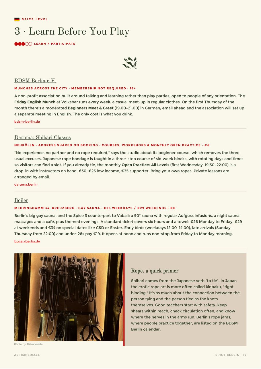 Spice level 3 · Learn before you play